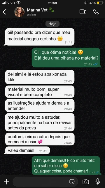Print de depoimento de aluna 1