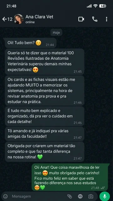 Print de depoimento de aluna 3